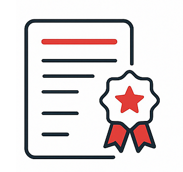 Certificación icono